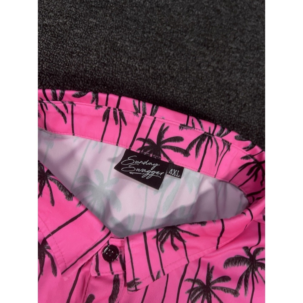 Sunday Swagger Polo Shirt Men 4XL Golf Performance Floral Palm Trees - Lot Of 2 - Picture 11 of 15